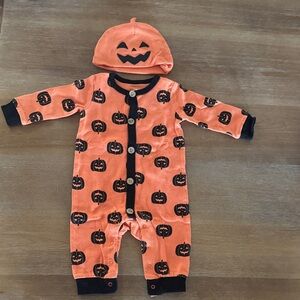 Halloween Pumpkin Kids One Piece